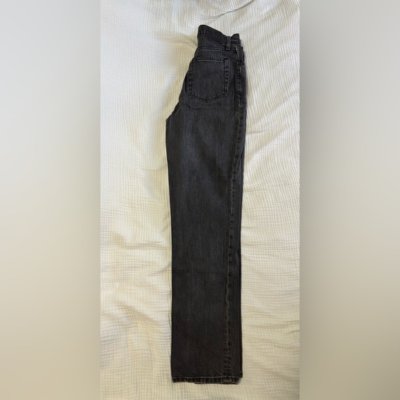 AbercrombieCurve Love Straight Ultra High Rise 
 Gray Black Denim Jeans - Picture 5 of 5